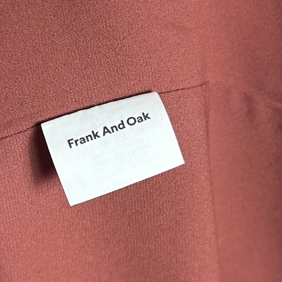 Frank & Oak Belted V-Neck Shift Dress Pockets Womens Size XL Style 2510169 Boho - Picture 7 of 16